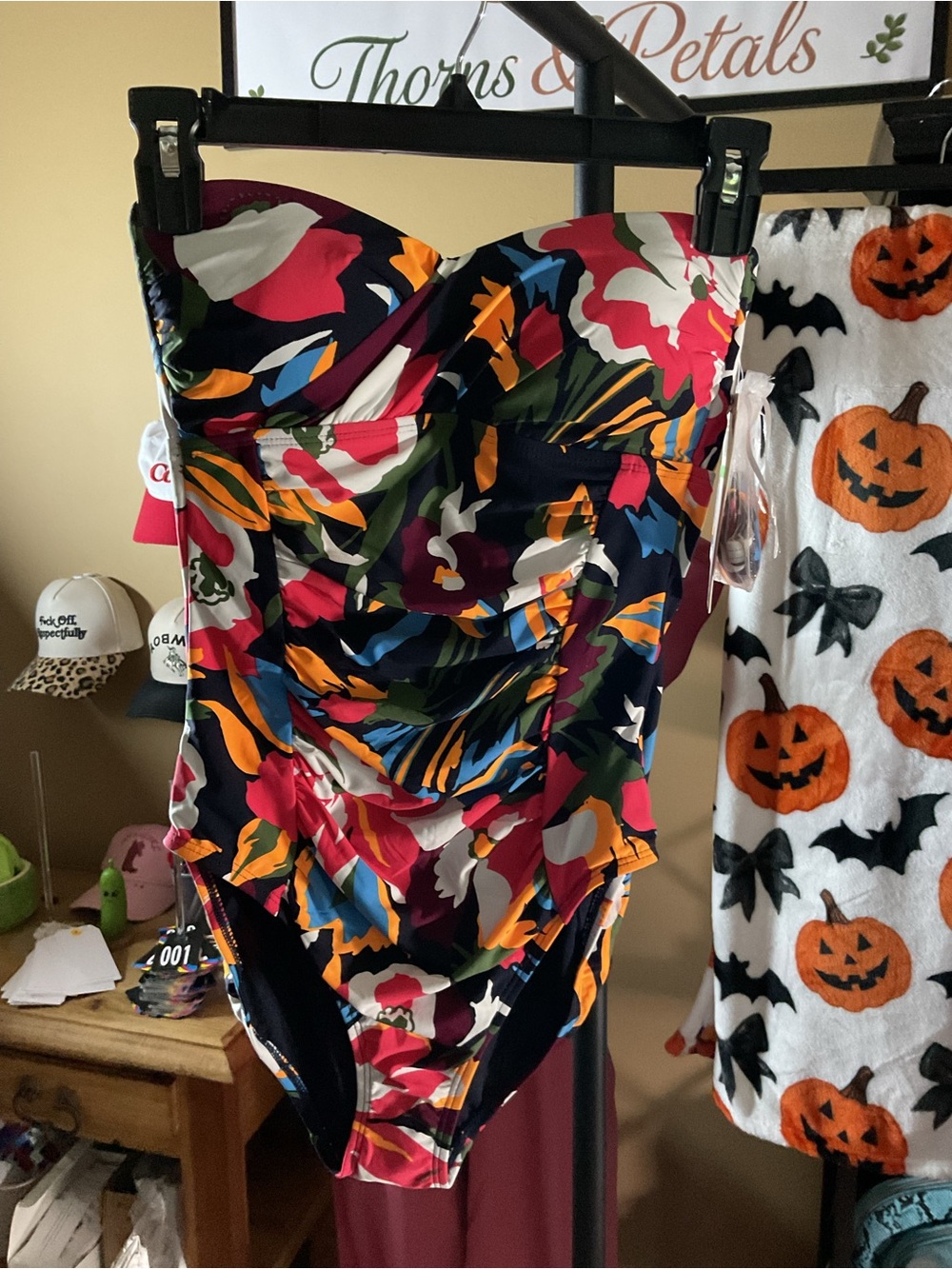 Anne Cole Floral One-Piece Swimsuit in Multi-Color